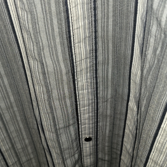 Men's Black and White Striped Shirt - Picture 3 of 3